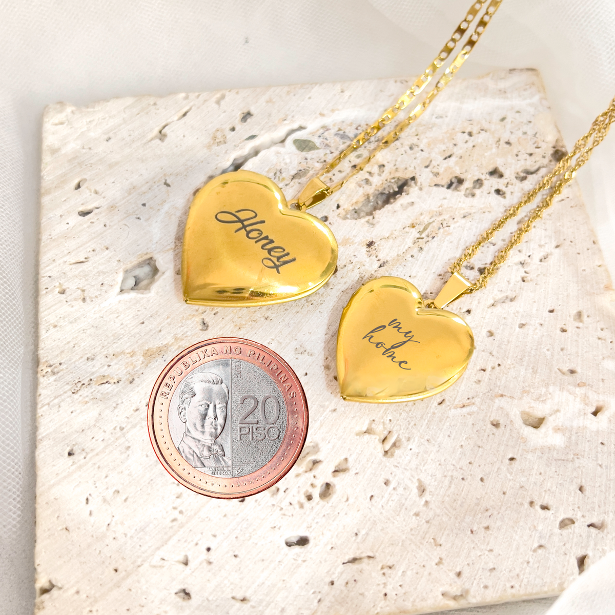 Locket Necklace with Free Laser Markings