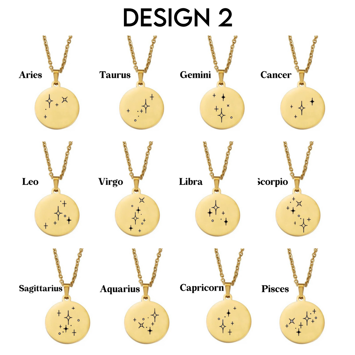 Zodiac Disc Necklace