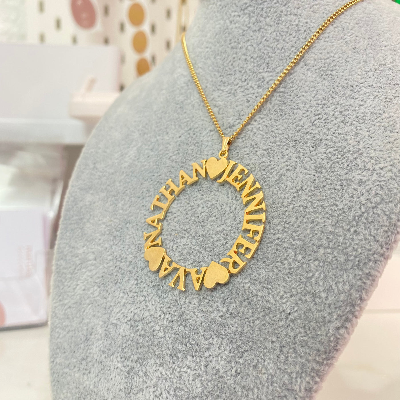 Circle of online love pendant