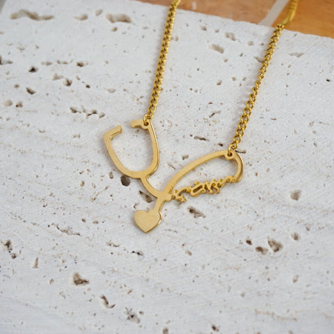 Stethoscope Name Necklace - Marilag Accessories PH